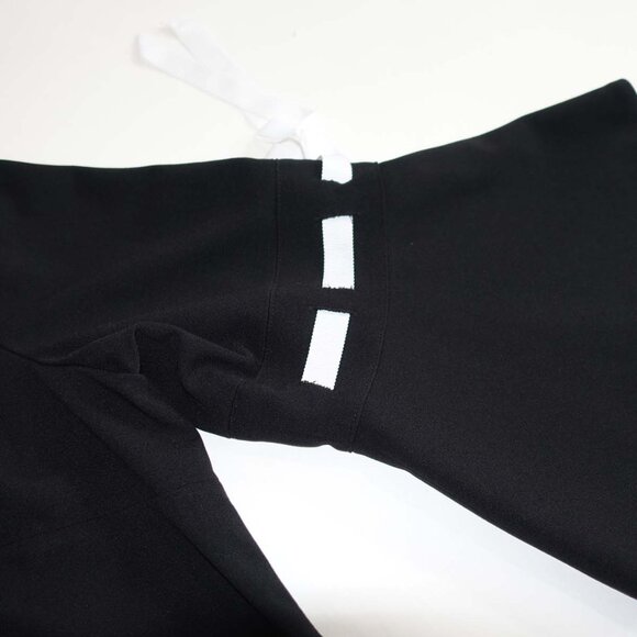 Calvin Klein Women's Shift Dress Size 18W 3/4 Sleeves Black White Bell Sleeves - Picture 4 of 7